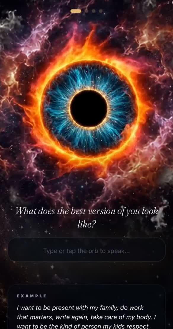 The Nexus eye above the question: what does the best version of you look like